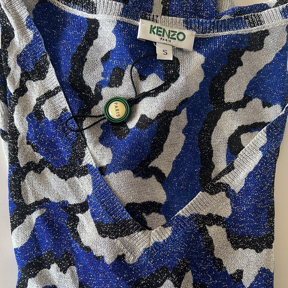 Kenzo shimmer v neck sweater